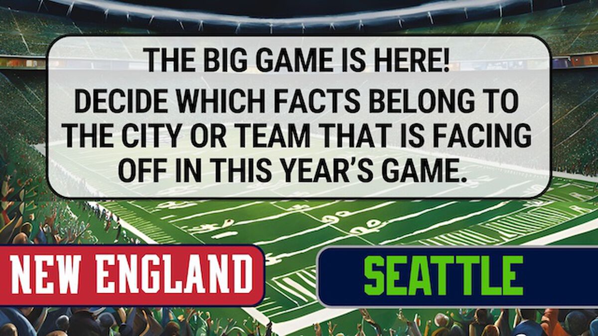 New England or Seattle image number 1
